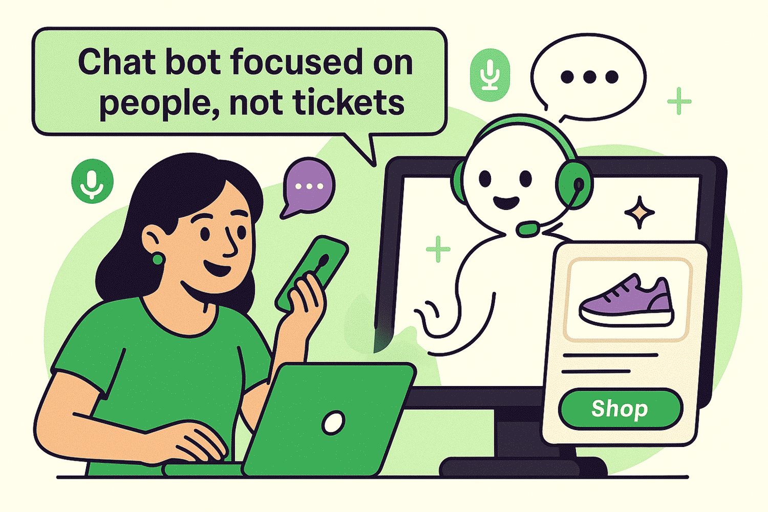 OsomChat features: Created for people, not tickets