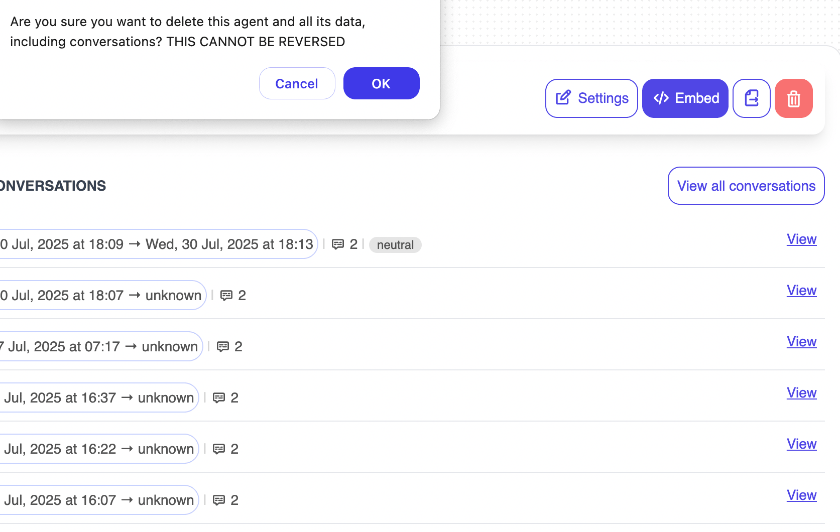 OsomChat features: You control your data