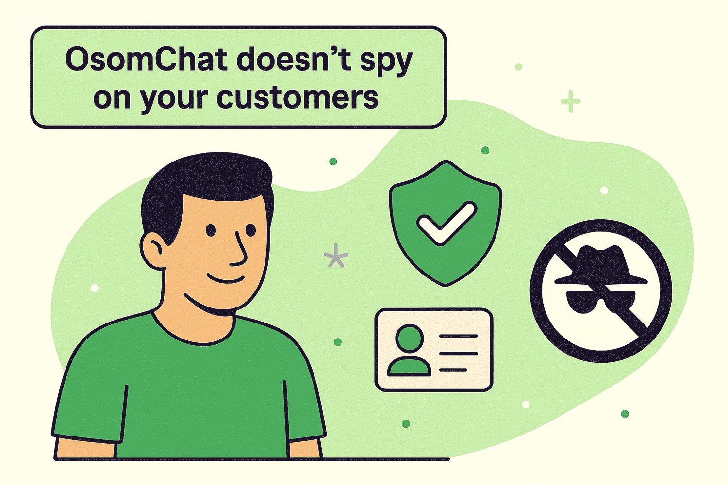 OsomChat features: Privacy friendly and GDPR-compliant